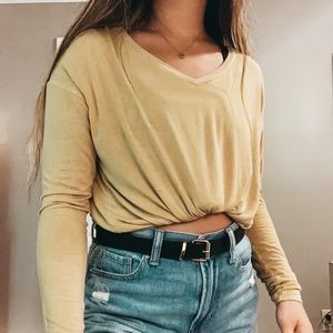 yellow long sleeve